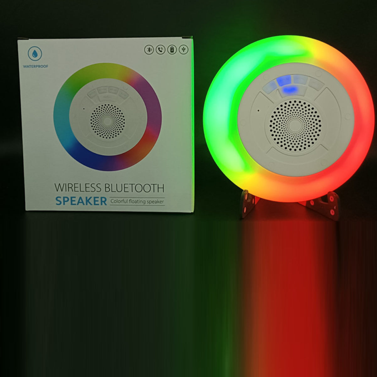 Floatilla Bluetooth LED Enabled Waterproof Speaker For Pools And Outdoors Vista Shops