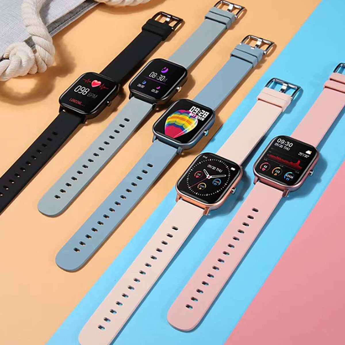 Metalika Smart Watch With Health and Activity Tracker Vista Shops