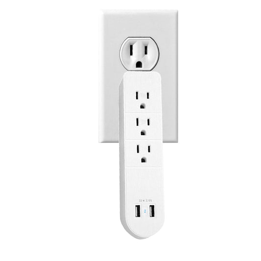 Versatile Multi Outlet AC Plus Fast USB Charger With Surge Protection Vista Shops