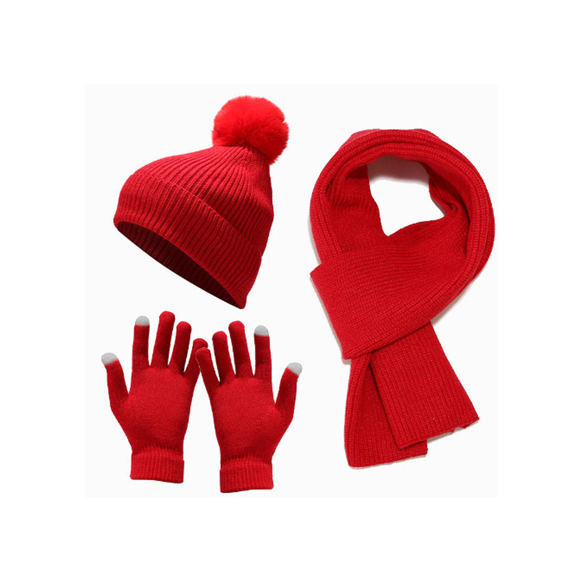 Cozy Winter 3 In 1 Scarf, Beany And Gloves Set Vista Shops