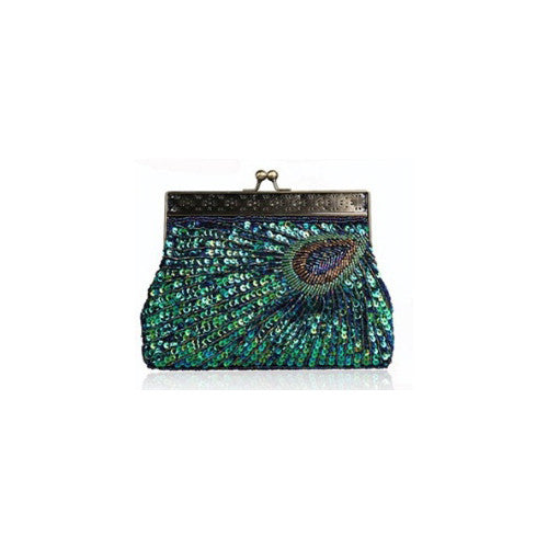 Peacock Crazy Clutch Eye-catching Ensemble In 8 Colors Vista Shops