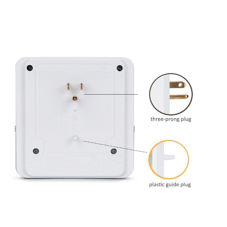 NEW! Classic Combo Wall Adapter W/3 AC Outlets W/Surge Protection And Dual USB Ports To Charge Your Gadgets Vista Shops