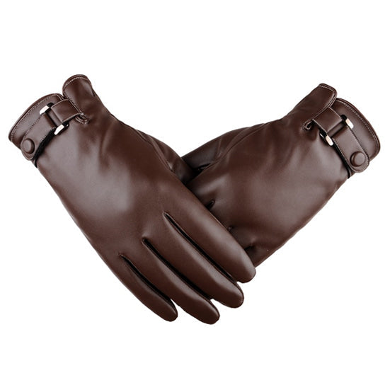 Autumn Warmth Stylish Vegan Leather Touch Smart Gloves Vista Shops