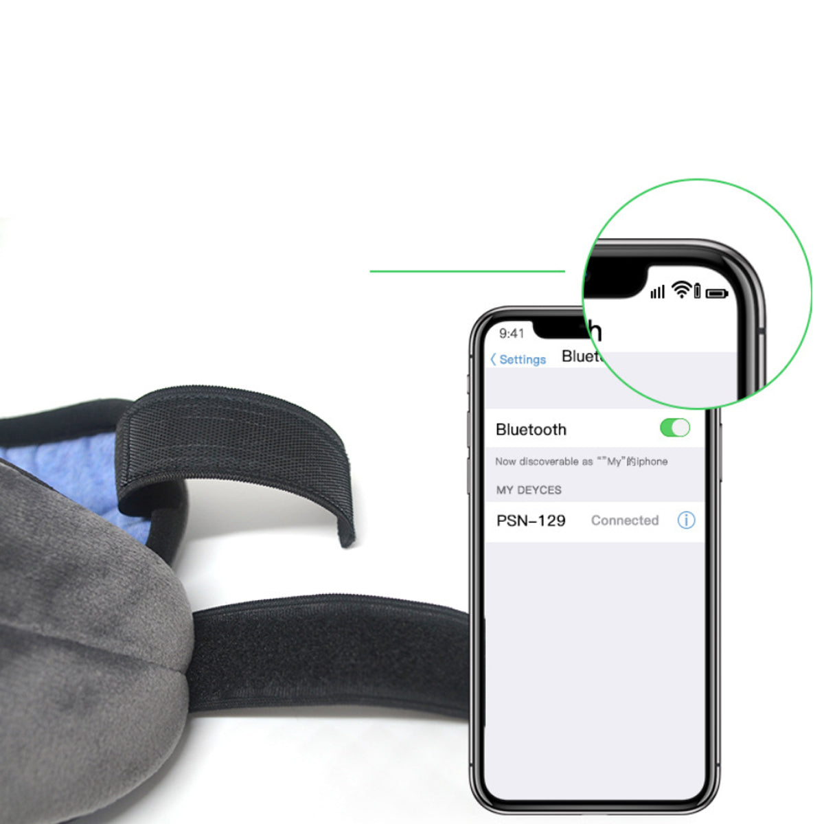EZ Sleep Eye Blind Fold with Bluetooth Music Vista Shops