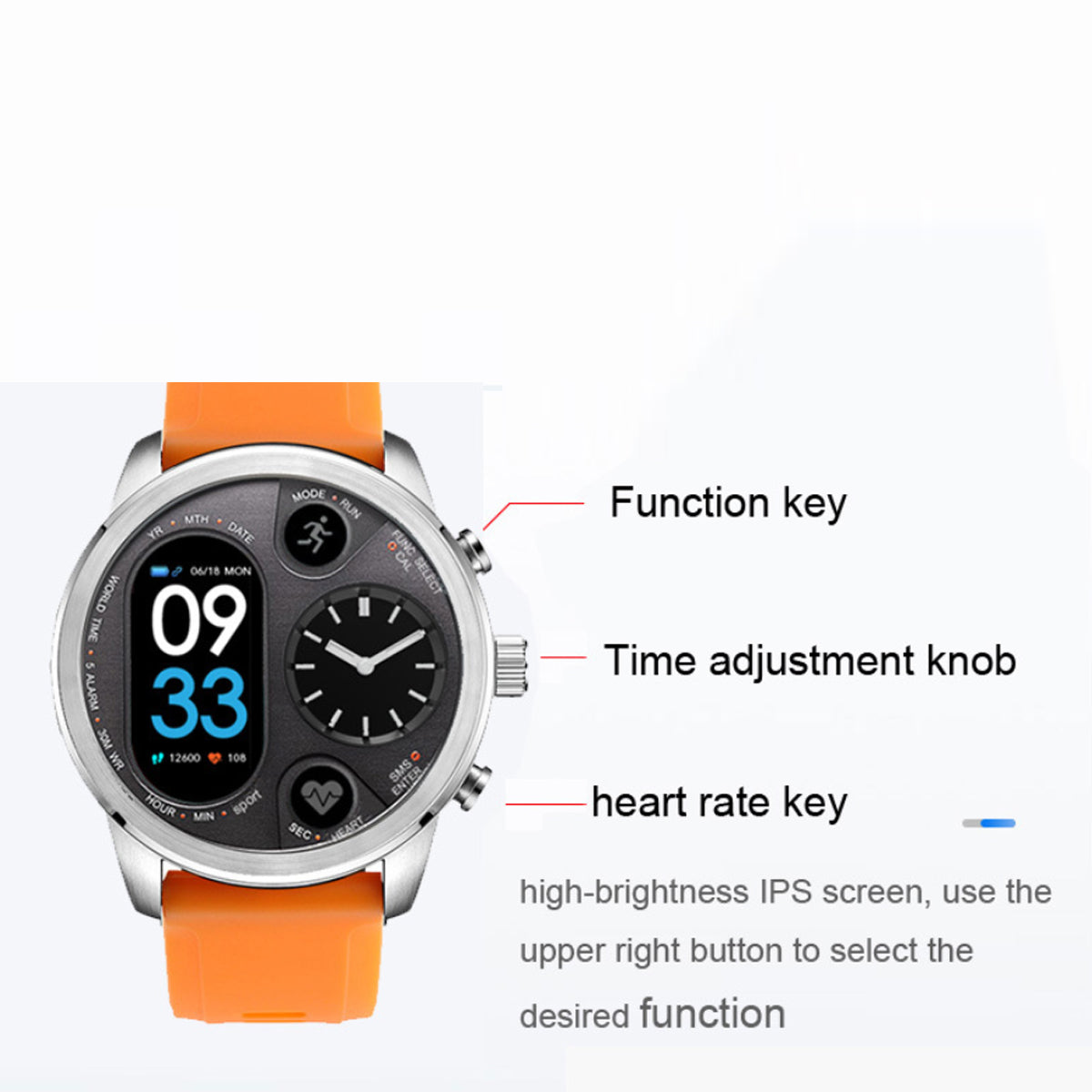 Alista Rugged Unisex Smart Watch Vista Shops