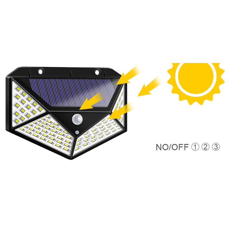 Outdoor Solar 100 LED Motion Sensor Light Vista Shops