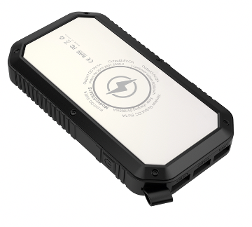 Sun Chaser Solar Powered Wireless Phone Charger 20,000 mAh With LED Flood Light Vista Shops