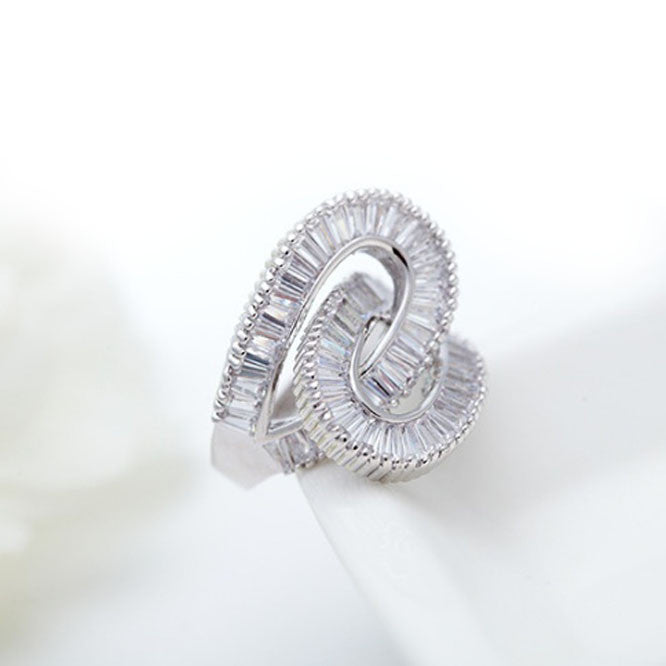 Together Forever Baguette Ring 2 Infinity Loops In 1 Vista Shops