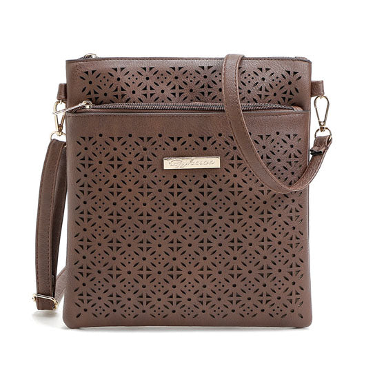 Blossomita Handbag With Cutout Flower Design Vista Shops