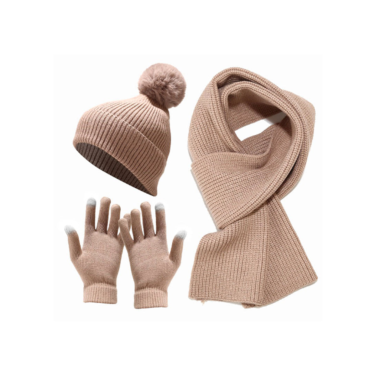 Cozy Winter 3 In 1 Scarf, Beany And Gloves Set Vista Shops