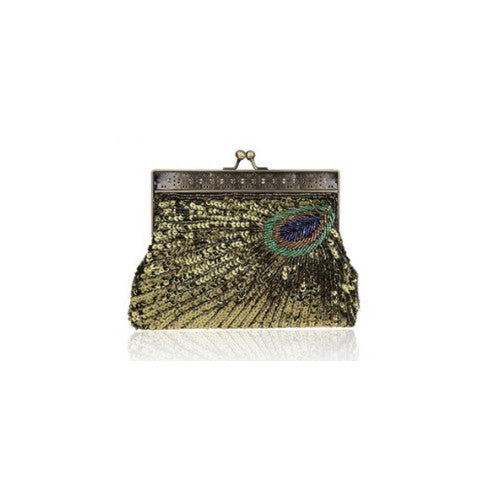 Peacock Crazy Clutch Eye-catching Ensemble In 8 Colors Vista Shops