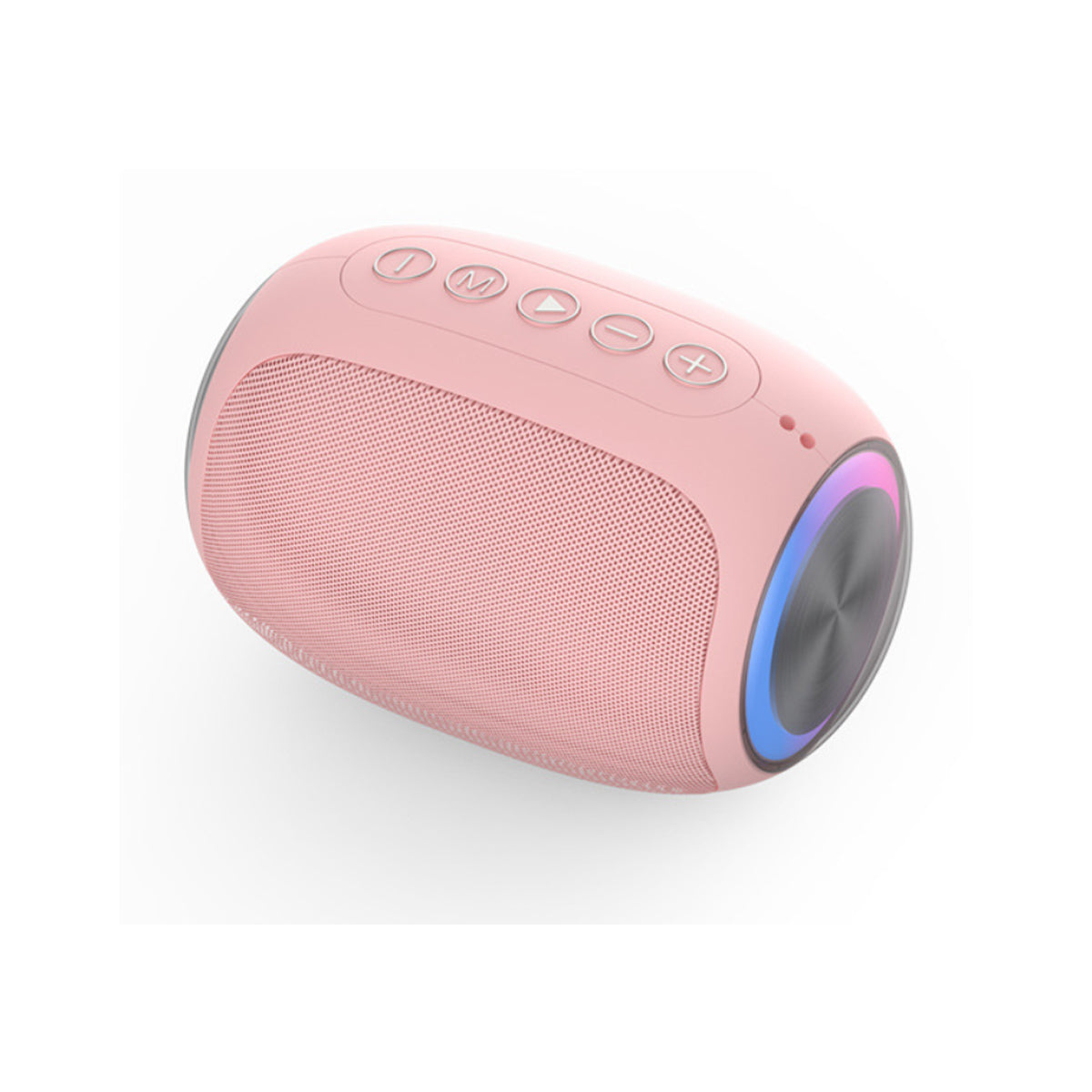 Oval Drum Bluetooth Speaker With LED Ring Light Vista Shops