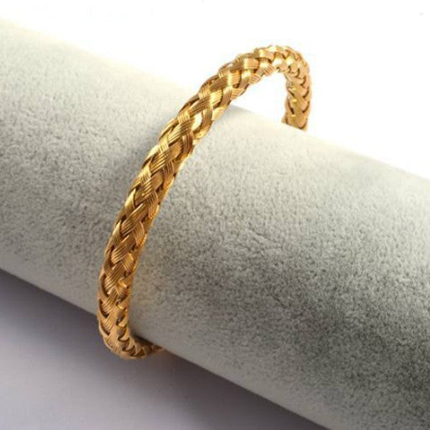 Zarina Bracelets Weaved In Rosegold Gold And Silver Finish Vista Shops