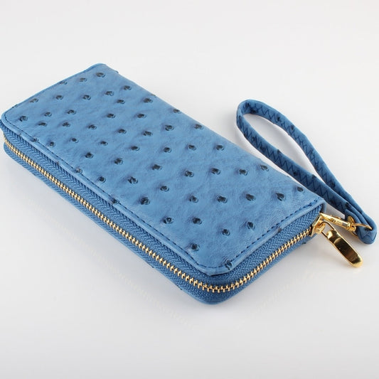 Faux Ostrich Leather Wristlet Clutch In Several Colors Vista Shops