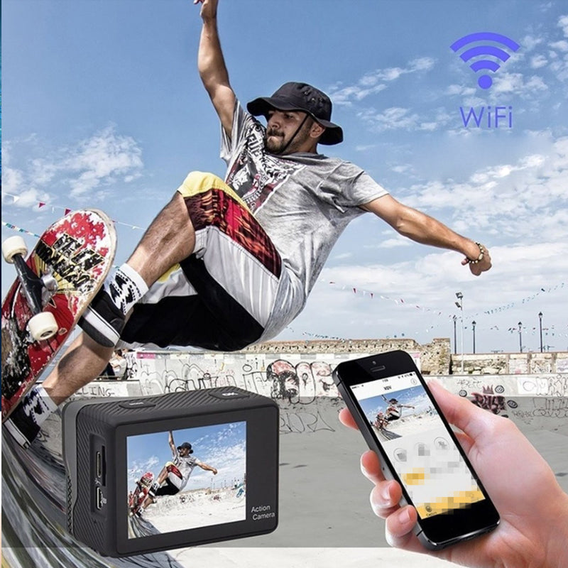 All PRO Action Sports Camera With 1080P HD And WiFi 18 PCS Of Accessory Included Vista Shops