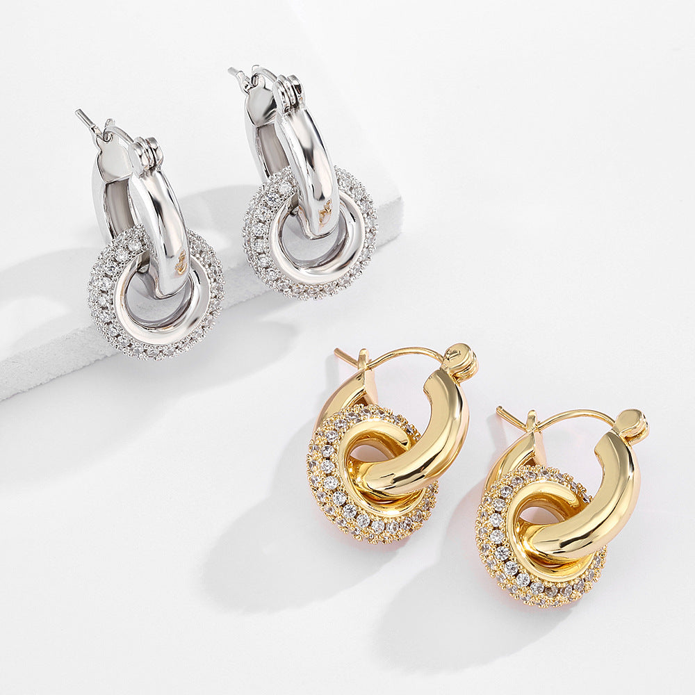 Diva Donut Loop Earrings Vista Shops