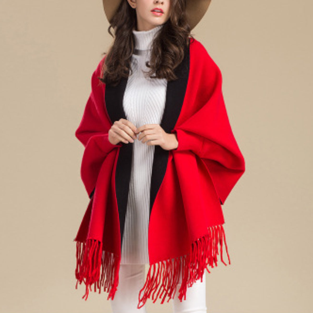Aesthetica Two-Toned Shawl Coat Vista Shops