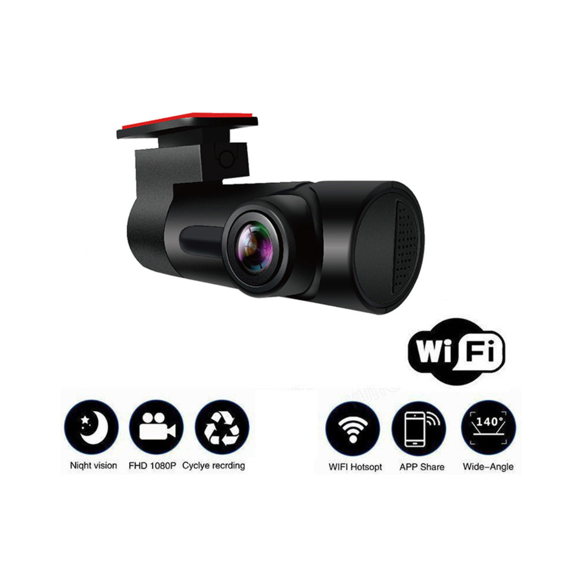 Car Dash Cam with WIFI and App Vista Shops