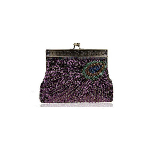 Peacock Crazy Clutch Eye-catching Ensemble In 8 Colors Vista Shops