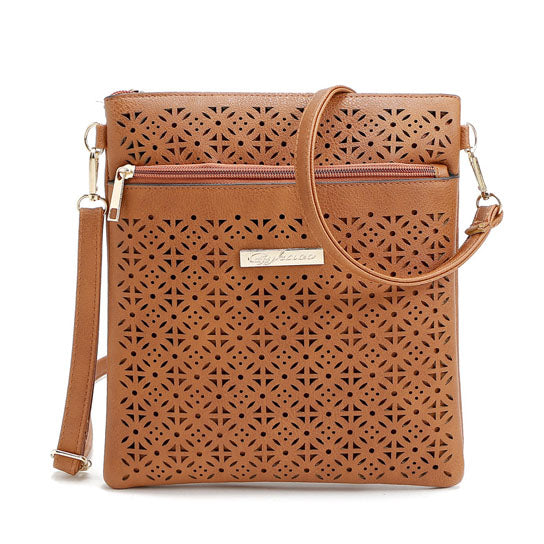 Blossomita Handbag With Cutout Flower Design Vista Shops
