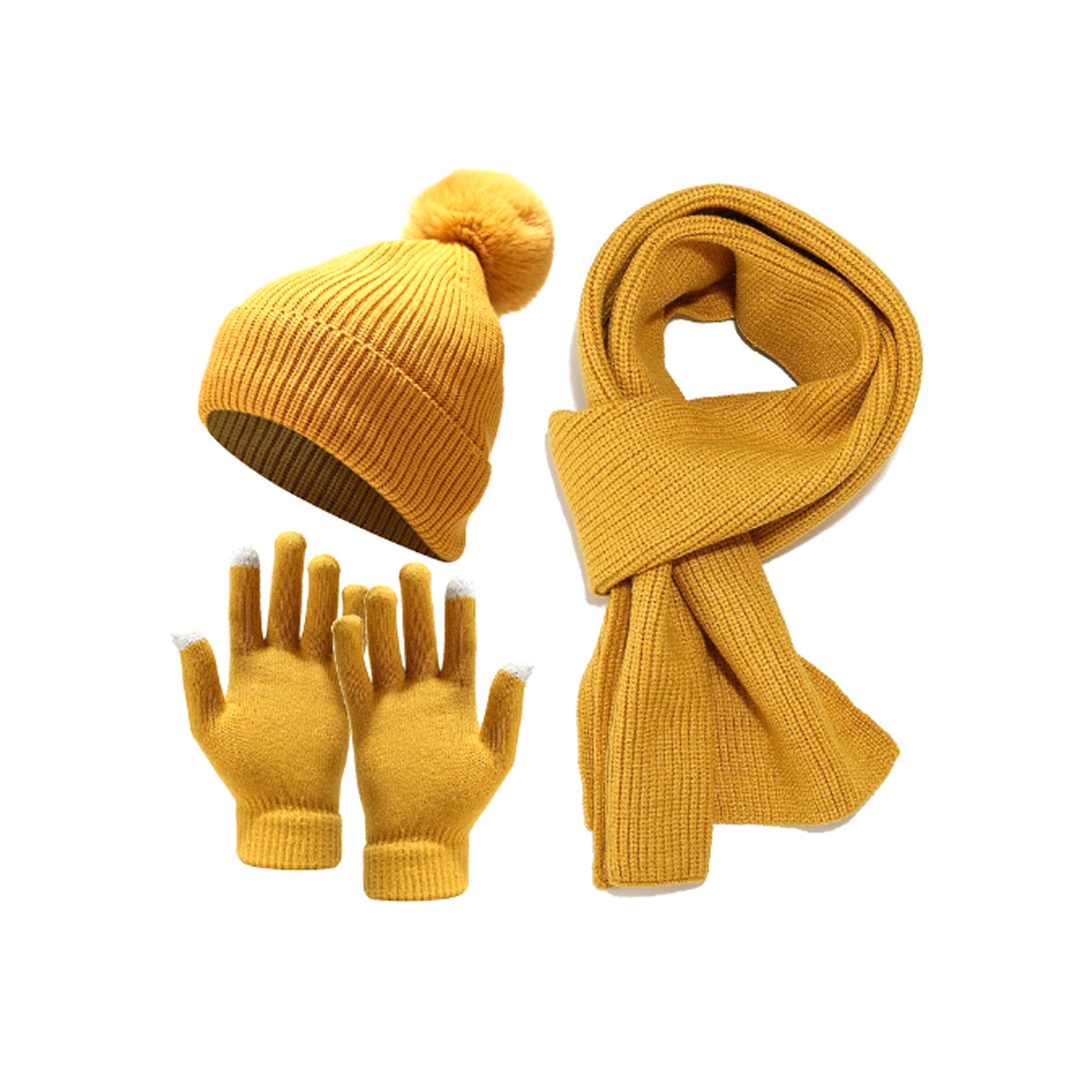 Cozy Winter 3 In 1 Scarf, Beany And Gloves Set Vista Shops