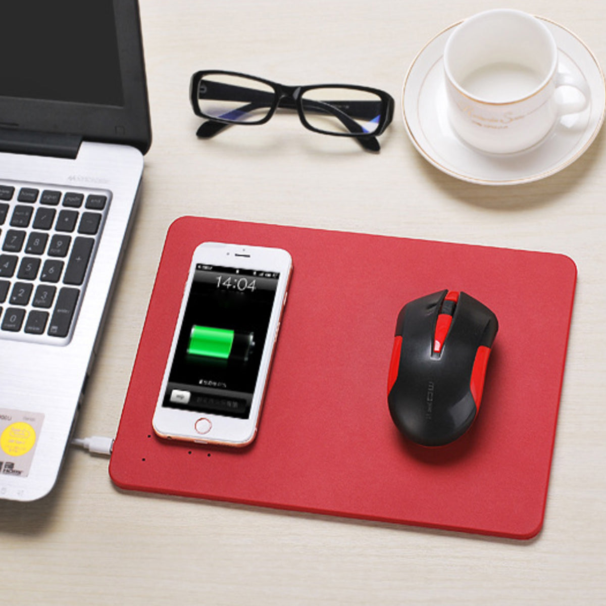 Superpower Pad 2 In 1 iPhone Wireless Charger, And Mouse Pad Vista Shops