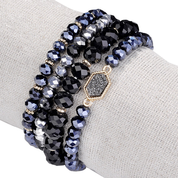 Arm Candy Natural Stone And Glass Crystal Bracelets Vista Shops