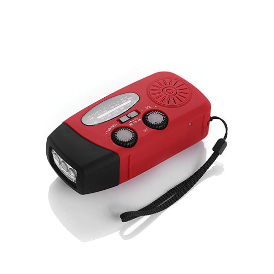 Storm Safe Emergency AM/FM/NOAA Weather Band Radio With Solar Flash Light And Built-in Phone Charger Vista Shops