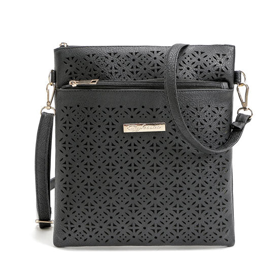 Blossomita Handbag With Cutout Flower Design Vista Shops