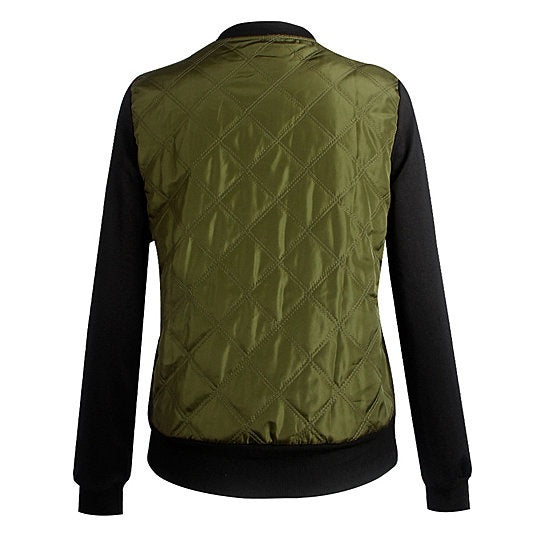 Chic Babe Bomber Jacket In Quilted Satin Vista Shops