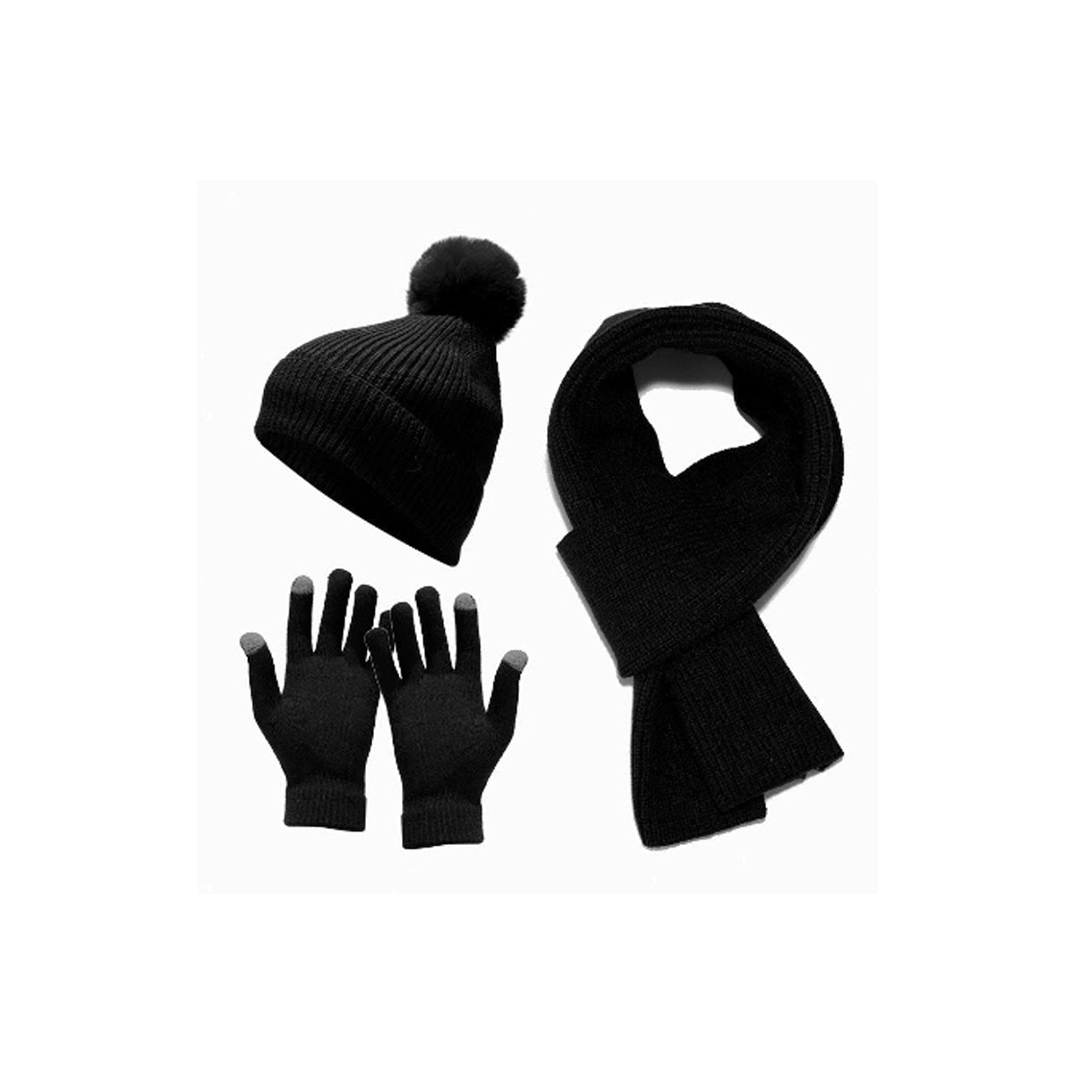 Cozy Winter 3 In 1 Scarf, Beany And Gloves Set Vista Shops