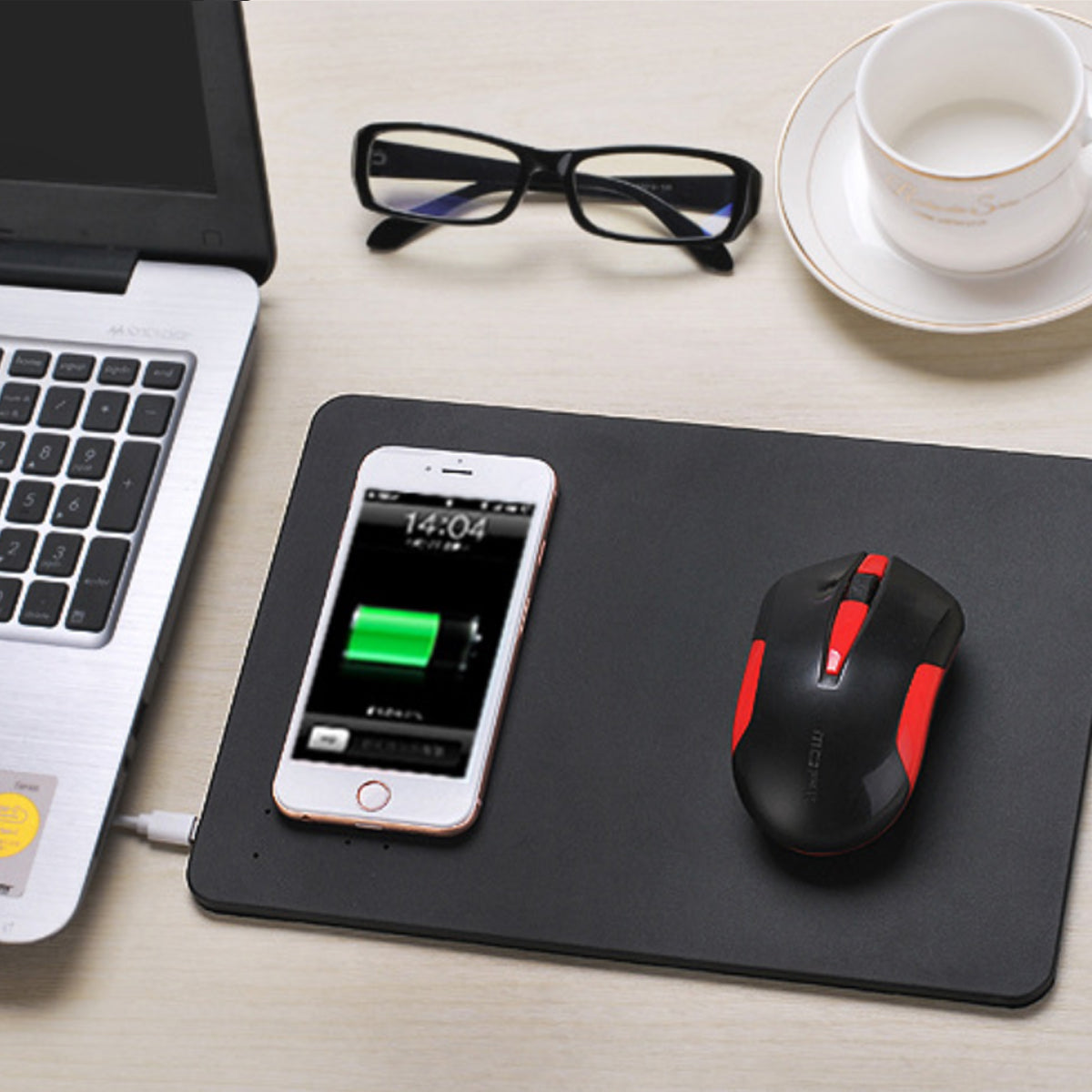 Superpower Pad 2 In 1 iPhone Wireless Charger, And Mouse Pad Vista Shops