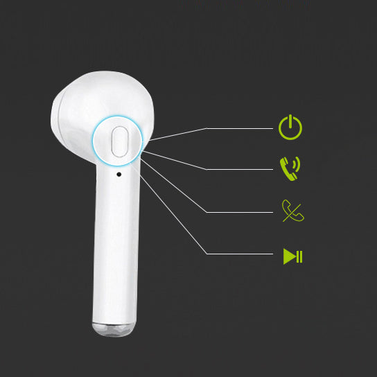 Clear Top Dual Chamber Wireless Bluetooth Earphones With Charging Box Vista Shops