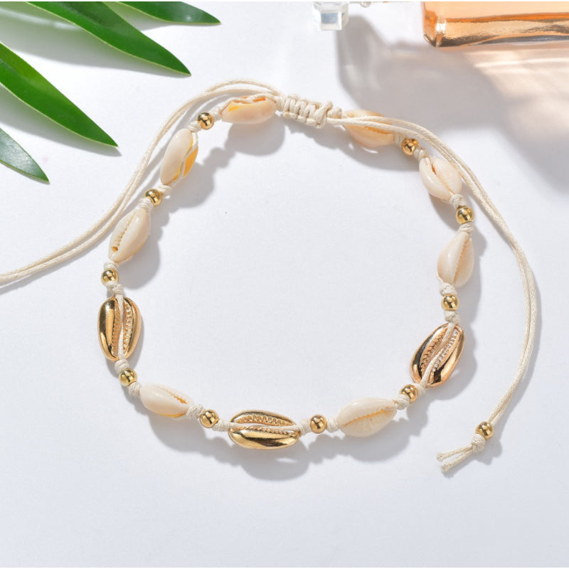 Ocean And Earth Cowrie Shell Statement Necklace Vista Shops