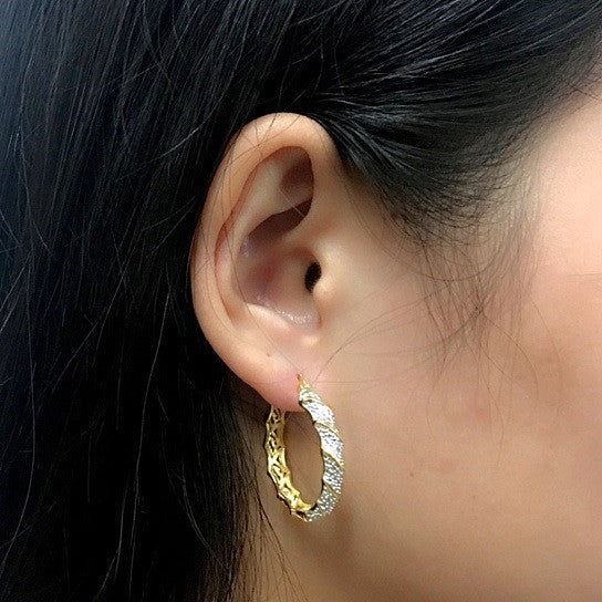 Sandy Beach Hoop Earrings Vista Shops