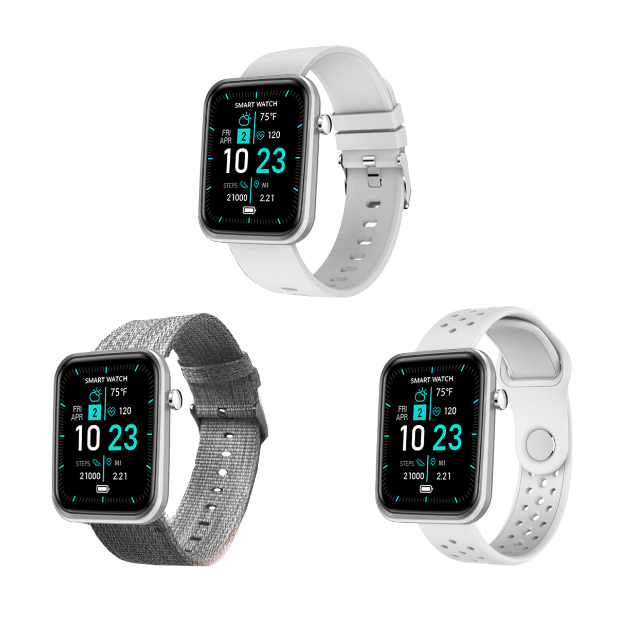 Advanced Smartwatch With Three Bands And Wellness + Activity Tracker Vista Shops
