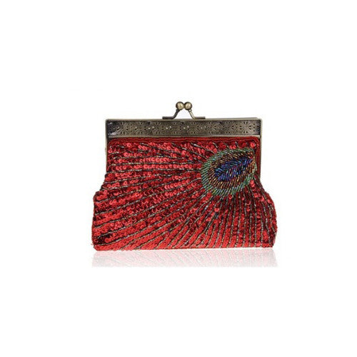 Peacock Crazy Clutch Eye-catching Ensemble In 8 Colors Vista Shops