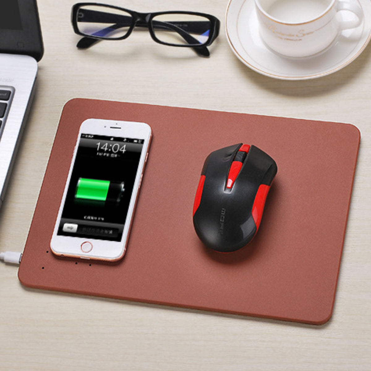 Superpower Pad 2 In 1 iPhone Wireless Charger, And Mouse Pad Vista Shops