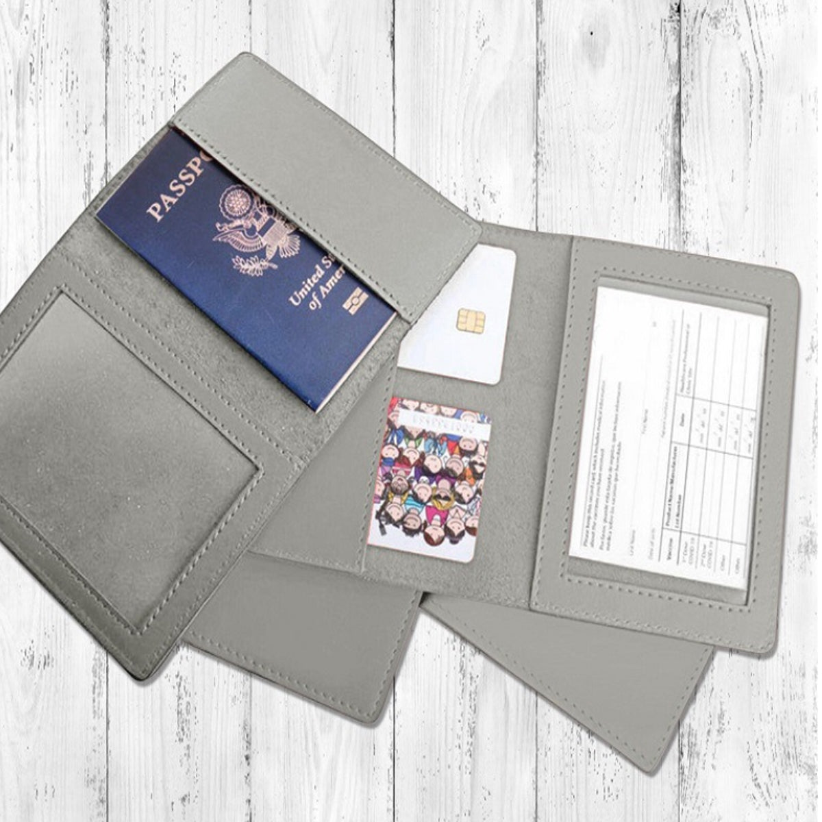 VIP 3 In 1 Card Holder For Vaccination Card, ID And Passport Vista Shops