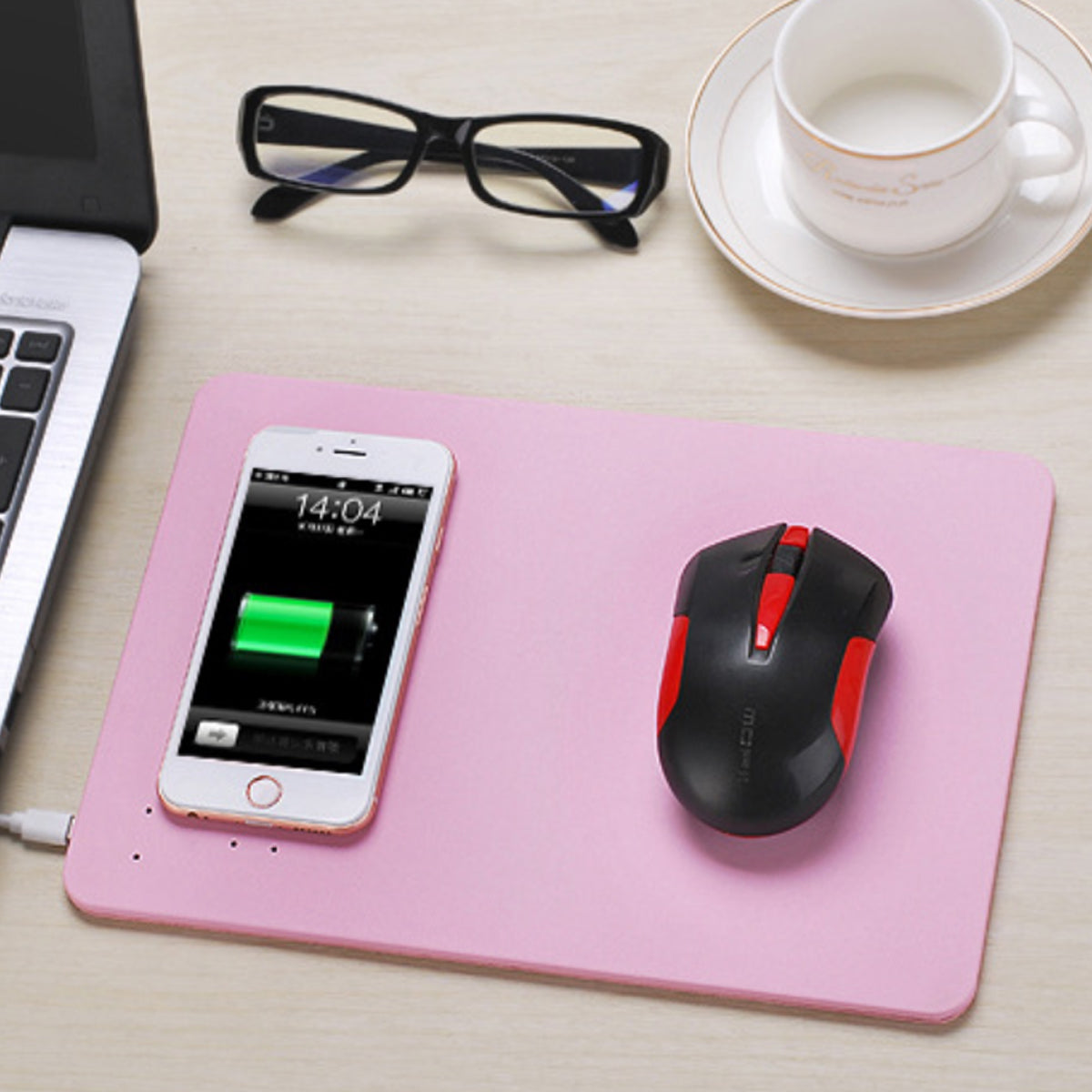 Superpower Pad 2 In 1 iPhone Wireless Charger, And Mouse Pad Vista Shops