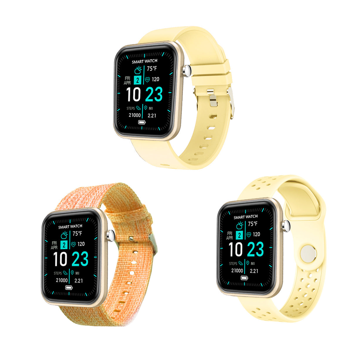 Advanced Smartwatch With Three Bands And Wellness + Activity Tracker Vista Shops