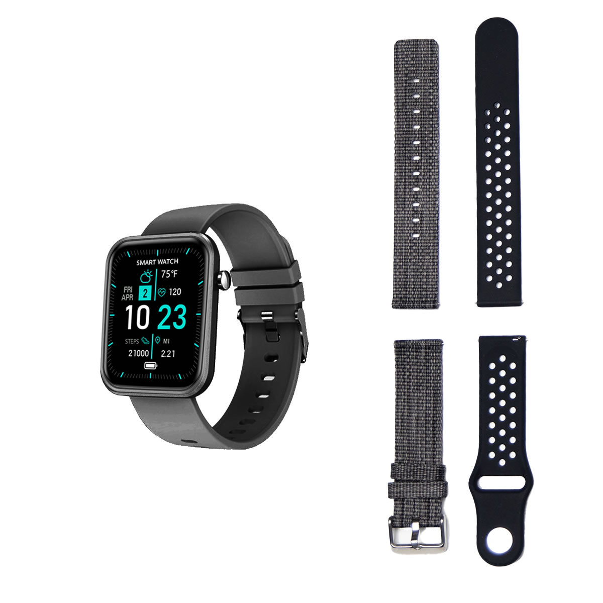 Advanced Smartwatch With Three Bands And Wellness + Activity Tracker Vista Shops