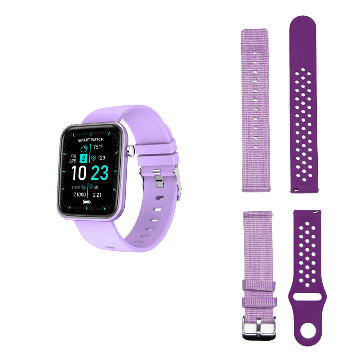 Advanced Smartwatch With Three Bands And Wellness + Activity Tracker Vista Shops