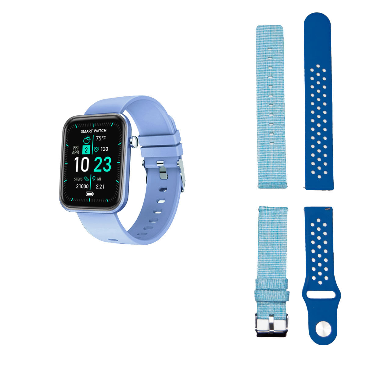 Advanced Smartwatch With Three Bands And Wellness + Activity Tracker Vista Shops