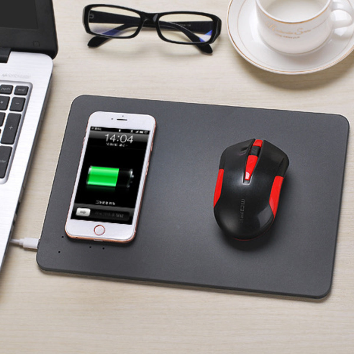 Superpower Pad 2 In 1 iPhone Wireless Charger, And Mouse Pad Vista Shops