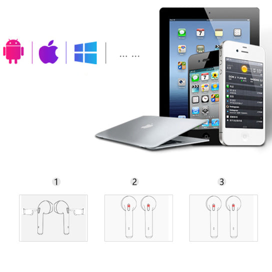 Clear Top Dual Chamber Wireless Bluetooth Earphones With Charging Box Vista Shops