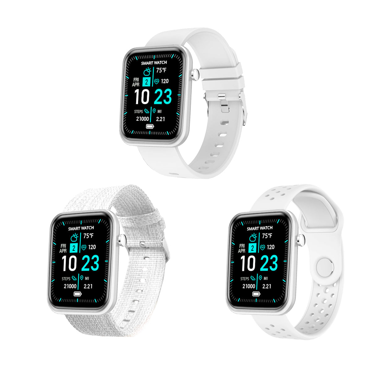 Advanced Smartwatch With Three Bands And Wellness + Activity Tracker Vista Shops