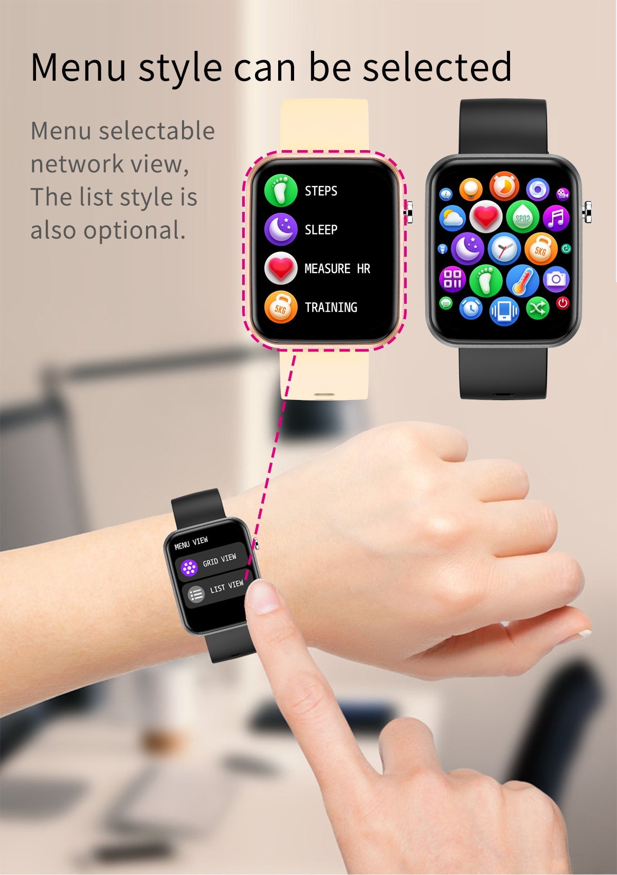 Advanced Smartwatch With Three Bands And Wellness + Activity Tracker Vista Shops