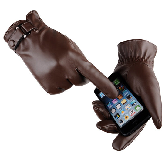 Autumn Warmth Stylish Vegan Leather Touch Smart Gloves Vista Shops