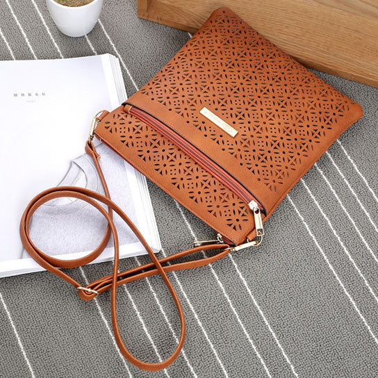 Blossomita Handbag With Cutout Flower Design Vista Shops